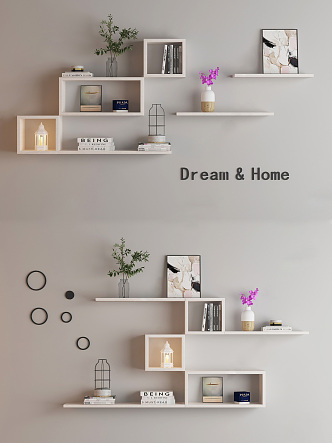 Modern Wall Shelf Storage Rack 3d model