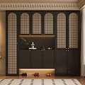 Middle style wardrobe 3d model