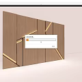 Style TV sofa background wall modeling su model 3d model