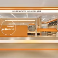 HappyCow Handmade Modern Open Dessert Shop With Counter Stairs And Decor