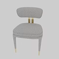 Elegant Modern Accent Chair With Light Gray Fabric Curved Backrest And Gold Metal Legs
