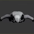 Game Movie Female Character In White Hooded Coat With Black Gloves And Dark Pants