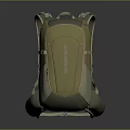 Yellow And Beige Outdoor Backpack With Adjustable Straps And Durable Design 3d model
