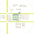 Aerial View Urban Planning With Residential Buildings Green Roofs And Surrounding Greenery