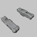 Sci-Fi Mobile Shipyard 3d model