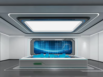 Modern Open Concept Kitchen Interior Design With Island Counter And Appliances 3d model