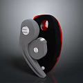 Climbing cable screw thread main lock main lock flat belt eight ring descending device daily necessities 3d model
