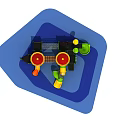 Modern slide play combination 3d model