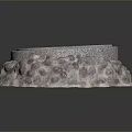 Stone Decorative Bowl With Textured Base And Smooth Interior For Home Use