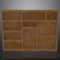 Functional Wooden Bookcase Design With Multiple Compartments Various Shapes Sizes