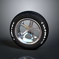 ULTRA TIRE Modern Black Rubber with Silver Spoke Wheel Rim and Stylish Design