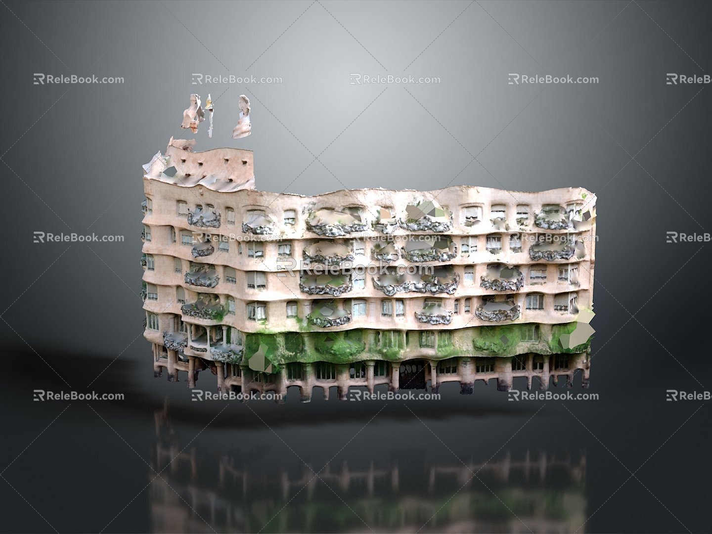 Monuments Sites Sites Sites Ruins Castle Fortress Ancient Castle Ancient Ruins Realistic 3d model