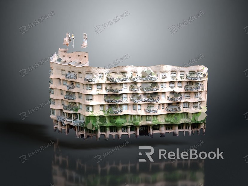 Monuments Sites Sites Sites Ruins Castle Fortress Ancient Castle Ancient Ruins Realistic model