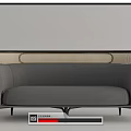 Modern Double Sofa Rattan Double Sofa 3d model