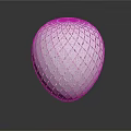 Modern Architectural White Spherical Sculpture With Diamond Hollow Pattern Design