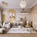 Cozy Kids Room With Teepee Balloons And Toys