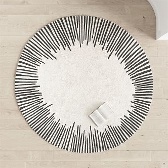 Modern Round Carpet 3d model