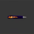 Purple Weapon With Orange Trigger And Silver Nozzle Modern Design 3d model