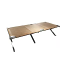 Modern Minimalist Stool With Wooden Seat And Metal Legs For Indoor Home Living Room Use