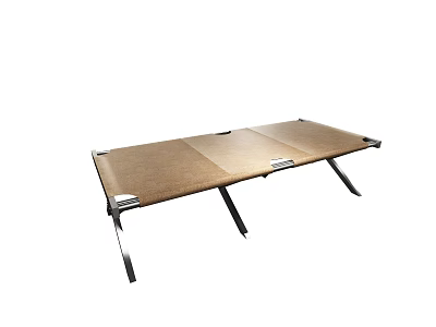Modern Minimalist Stool With Wooden Seat And Metal Legs For Indoor Home Living Room Use 3d model