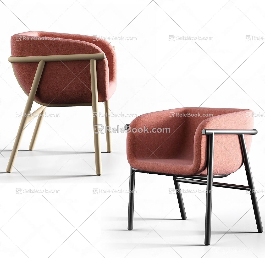 Nordic Dining Chair 3d model