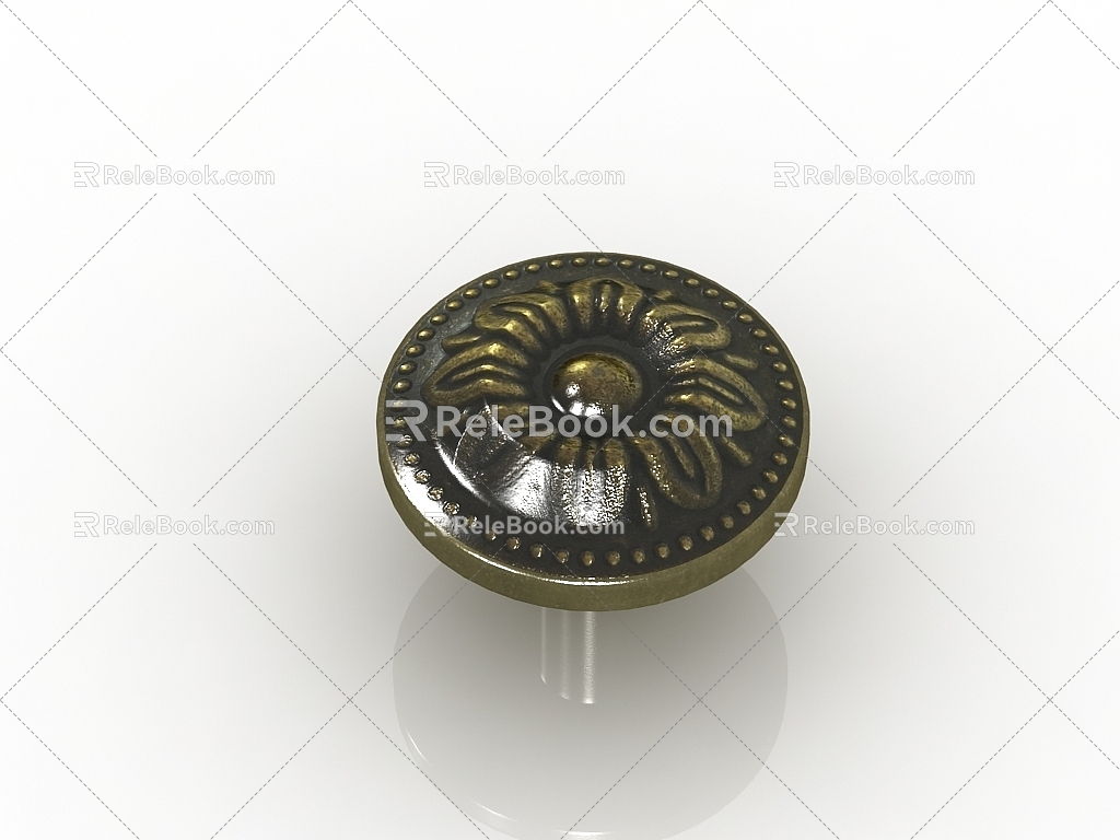 European classical handle 3d model