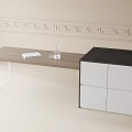 Modern dining table 3d model