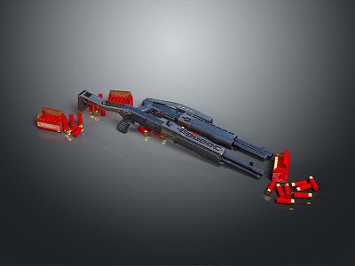 rifle sniper rifle shotgun sci-fi rifle model