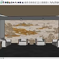vip reception room 3d model