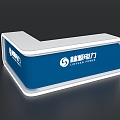 Exhibition Display Booth Table Desk Reception Desk 3d model