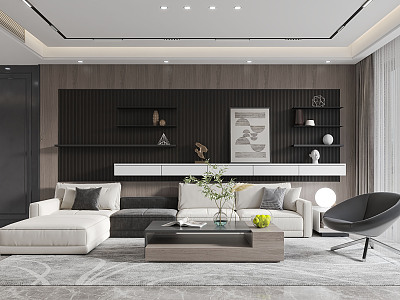 modern living room model