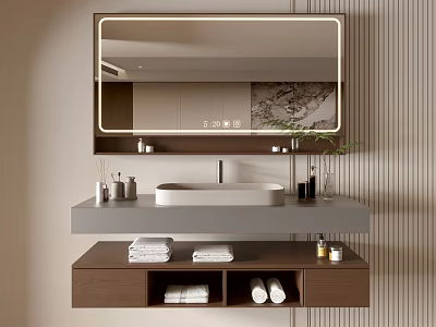 Modern Bathroom Cabinet Bathroom Basin Bathroom Ornaments 3d model