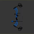 Crossbow Mechanical Crossbow Shift Bow and Arrow Shoot Far Equipment Weapons High-tech Crossbow 3d model
