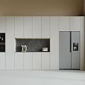 Cabinet Wine Cabinet Embedded Refrigerator Embedded Oven 3d model