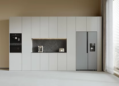 Cabinet Wine Cabinet Embedded Refrigerator Embedded Oven 3d model