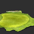 Ideal Sports Equipment For Golf Practice With Green Turf Round Putting Green