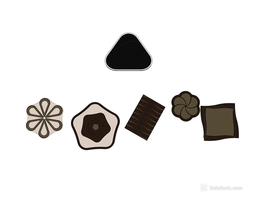 Ceiling Lights With Various Stylish Shapes For Modern Home Decoration 3d model