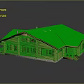 Wooden Detached House With Red Roof Multiple Windows And Front Porch Design
