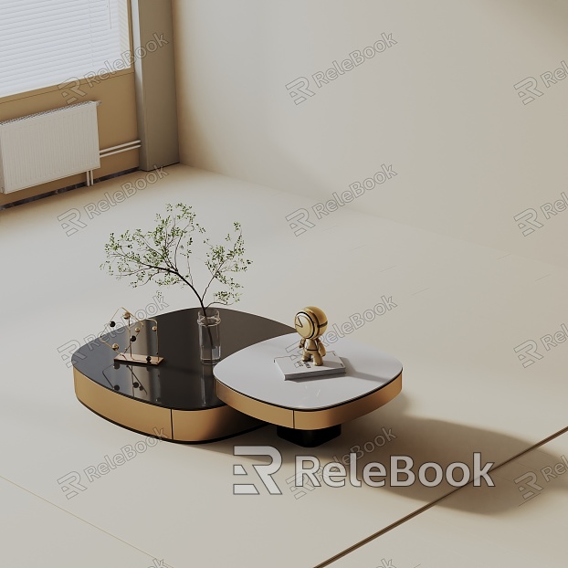 Modern coffee table model