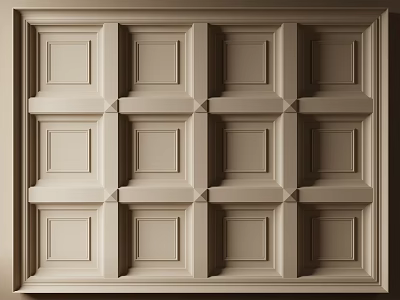 French Ceiling Simple European Ceiling 3d model