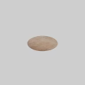 Round Carpet With Natural Wooden Texture Light Brown For Modern Home Decor