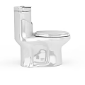 Modern White Ceramic Toilet With Sleek Design And Comfortable Seating For Contemporary Bathroom Spaces