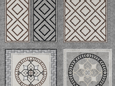 Modern floor tile stone mosaic model