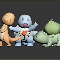 Cute Playful Pokemon Toy Figures Featuring Charmander Squirtle Bulbasaur In Vibrant Colors