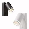 Modern Black And White Wall Sconces With Adjustable Design And Warm Lighting 3d model