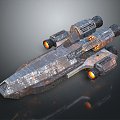 Modern fighter sci-fi fighter sci-fi fighter space fighter 3d model