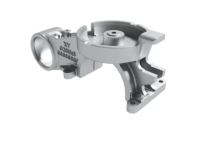 Silver Metal Mechanical Part With Precision Engineered Structure By JY MACHINERY 3d model