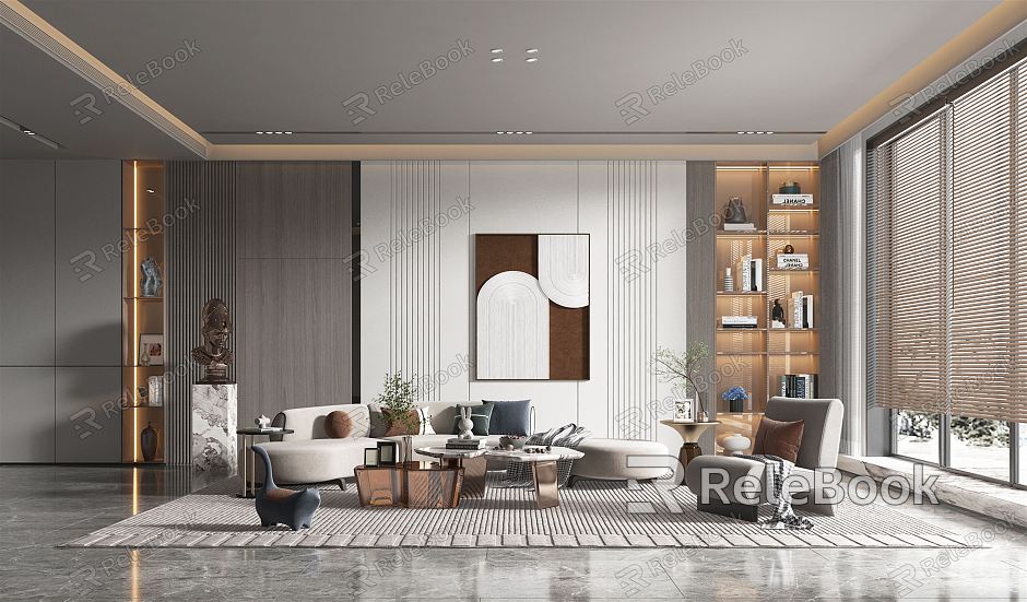 modern living room model