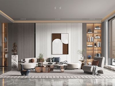 modern living room model