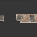 Historic Stone Arch Architectural Models Featuring Multiple Intricate Curved Structures